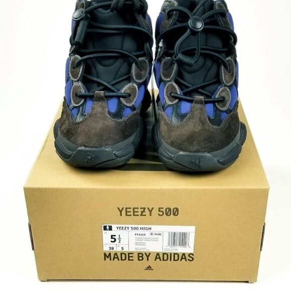 NIB NWT Adidas Yeezy 500 High Tyrian Sneakers - Picture 9 of 11